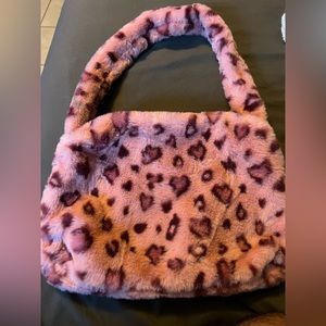 Pink Cheetah print purse